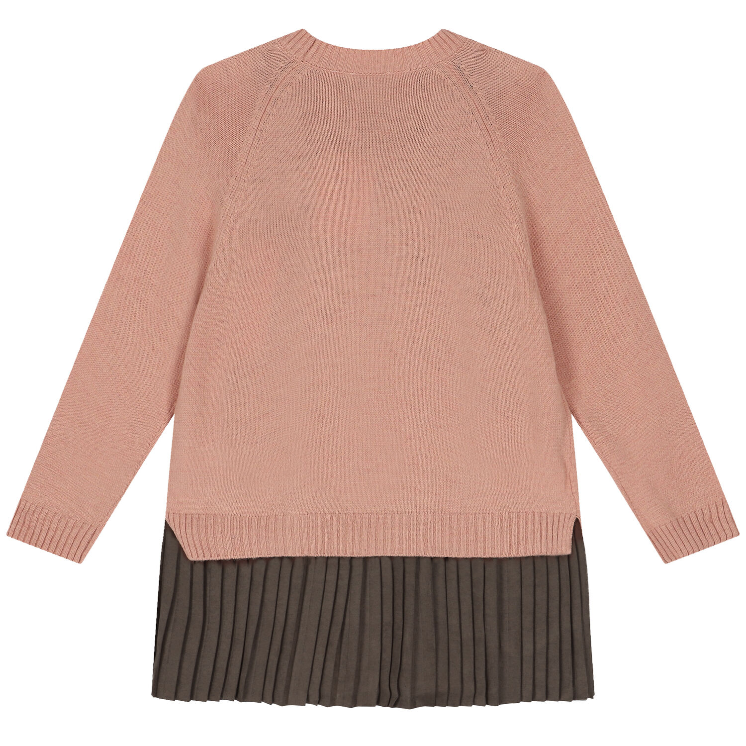 Girls Pink & Brown Dress Set, 1, hi-res image number null